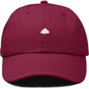 imageDALIX Lil Cloud Embroidered Cotton Cap Outdoor Dad Hat WomensMaroon