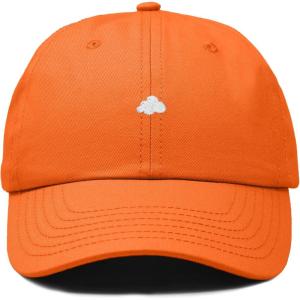 imageDALIX Lil Cloud Embroidered Cotton Cap Outdoor Dad Hat WomensOrange