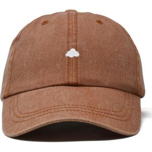 imageDALIX Lil Cloud Embroidered Cotton Cap Outdoor Dad Hat WomensWashed Orange