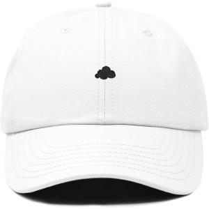 imageDALIX Lil Cloud Embroidered Cotton Cap Outdoor Dad Hat WomensWhite