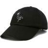 imageDALIX Black Flamingo Womens Dad Hat Baseball Cap EmbroideredBlack