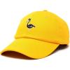 imageDALIX Black Flamingo Womens Dad Hat Baseball Cap EmbroideredGold