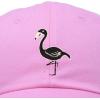imageDALIX Black Flamingo Womens Dad Hat Baseball Cap EmbroideredLight Pink
