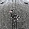 imageDALIX Black Flamingo Womens Dad Hat Baseball Cap EmbroideredVintage Black