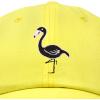 imageDALIX Black Flamingo Womens Dad Hat Baseball Cap EmbroideredYellow