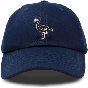 imageDALIX Black Flamingo Womens Dad Hat Baseball Cap EmbroideredNavy Blue