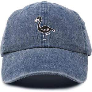 imageDALIX Black Flamingo Womens Dad Hat Baseball Cap EmbroideredVintage Navy Blue