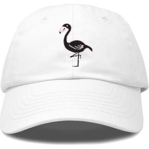 imageDALIX Black Flamingo Womens Dad Hat Baseball Cap EmbroideredWhite