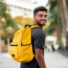 imageDALIX Classic Vibes Navy Blue Backpack for Travel Laptop Book Bag for Men WomenGold