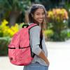 imageDALIX Classic Vibes Navy Blue Backpack for Travel Laptop Book Bag for Men WomenHot Pink Ghost