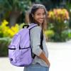 imageDALIX Classic Vibes Navy Blue Backpack for Travel Laptop Book Bag for Men WomenLavender