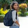 imageDALIX Classic Vibes Navy Blue Backpack for Travel Laptop Book Bag for Men WomenNavy Blue