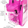 imageDALIX Wholesale Clear Backpacks Small Book Bags 50 Pcs in RedHot Pink