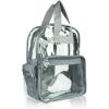 imageDALIX Wholesale Clear Backpacks Small Book Bags 50 Pcs in RedGrey
