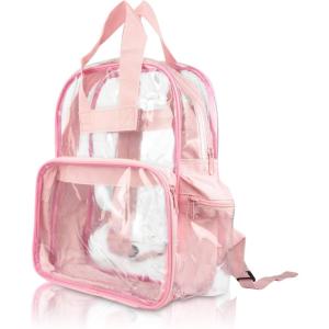 imageDALIX Wholesale Clear Backpacks Small Book Bags 50 Pcs in RedPink
