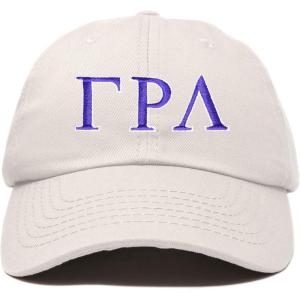 imageDALIX Gamma Rho Lambda Sorority Hat Womens Greek Letters Embroidered Baseball CapBeige