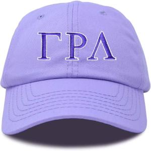 imageDALIX Gamma Rho Lambda Sorority Hat Womens Greek Letters Embroidered Baseball CapLavender