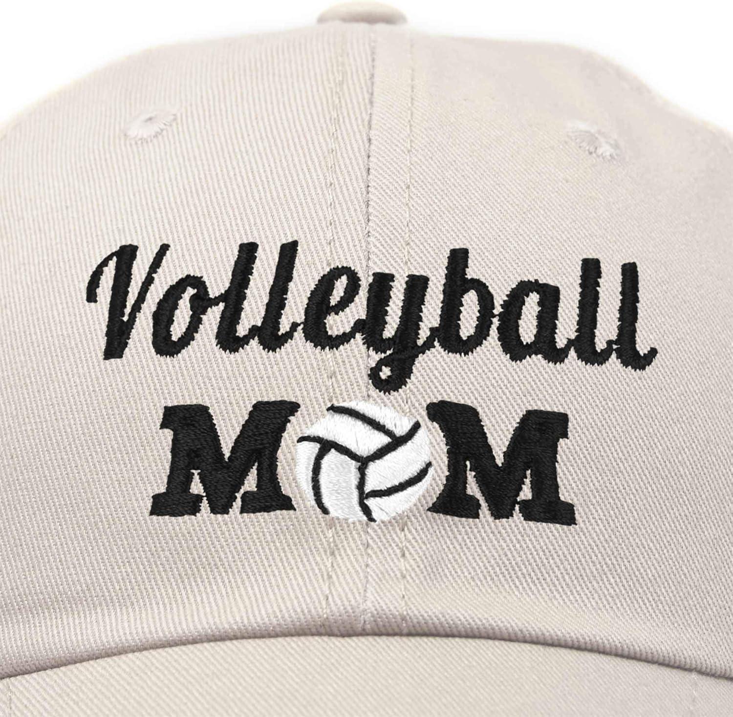 imageDALIX Volleyball Mom Premium Cotton Cap Womens Hats for MomBeige