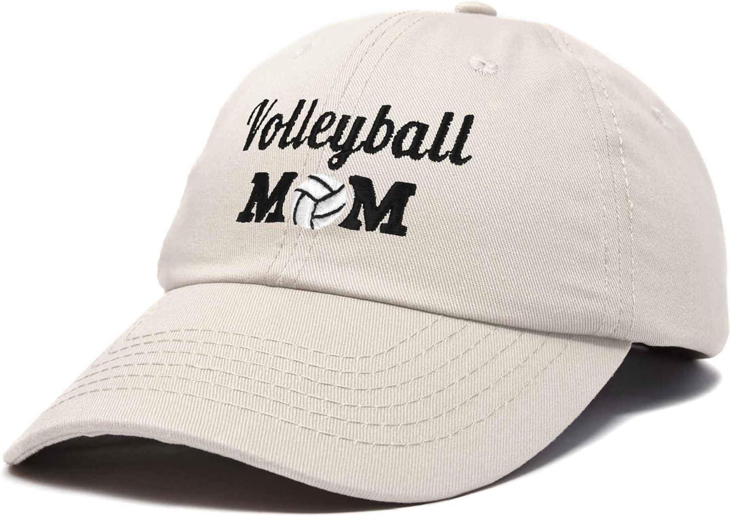 imageDALIX Volleyball Mom Premium Cotton Cap Womens Hats for MomBeige
