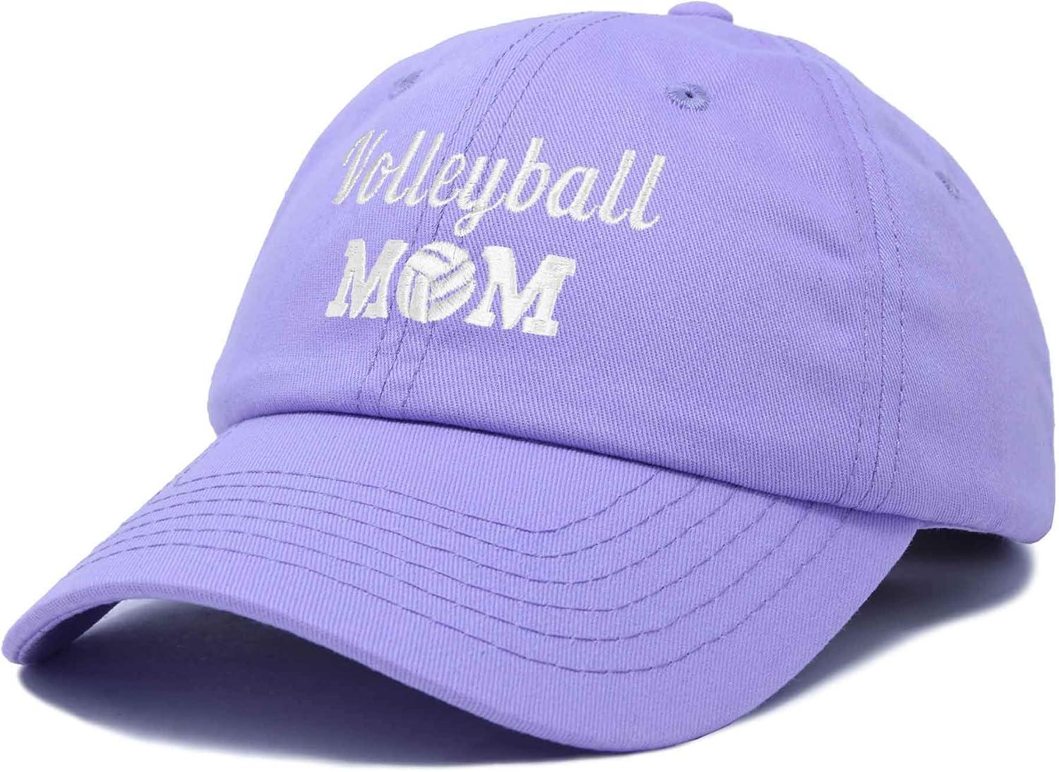 imageDALIX Volleyball Mom Premium Cotton Cap Womens Hats for MomLavender