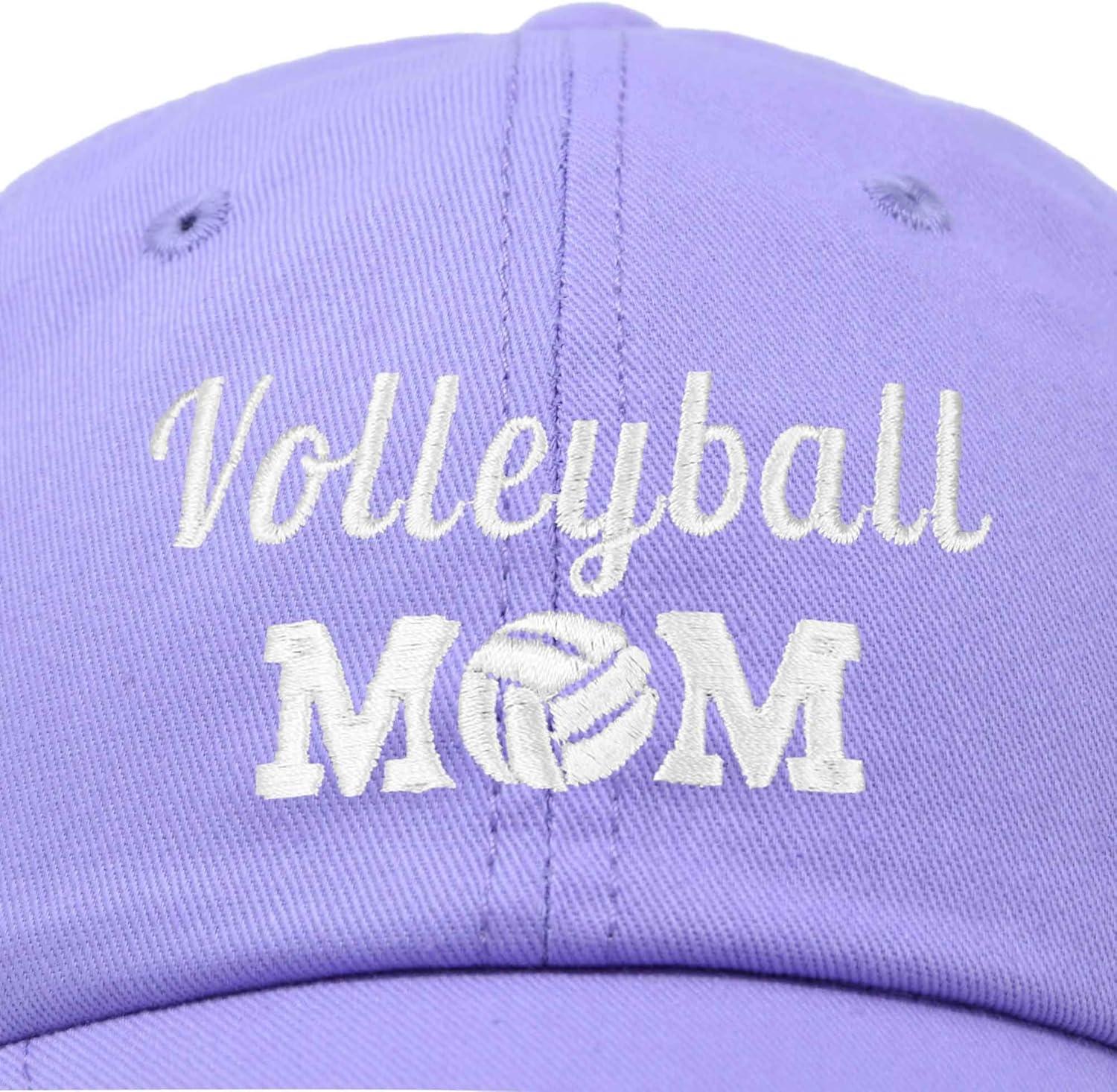 imageDALIX Volleyball Mom Premium Cotton Cap Womens Hats for MomLavender