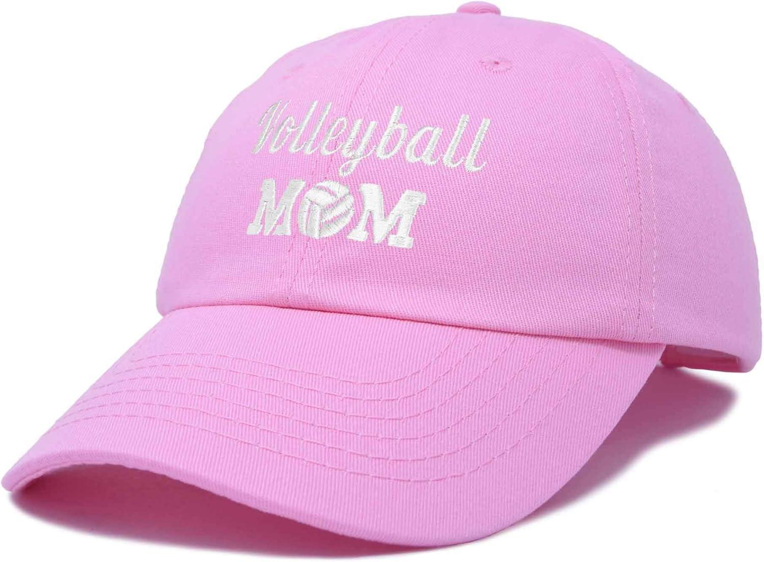 imageDALIX Volleyball Mom Premium Cotton Cap Womens Hats for MomLight Pink
