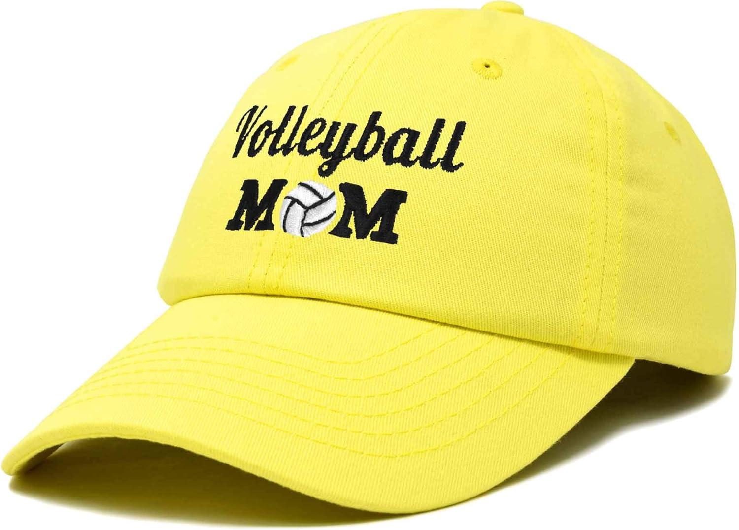 imageDALIX Volleyball Mom Premium Cotton Cap Womens Hats for MomMinion Yellow