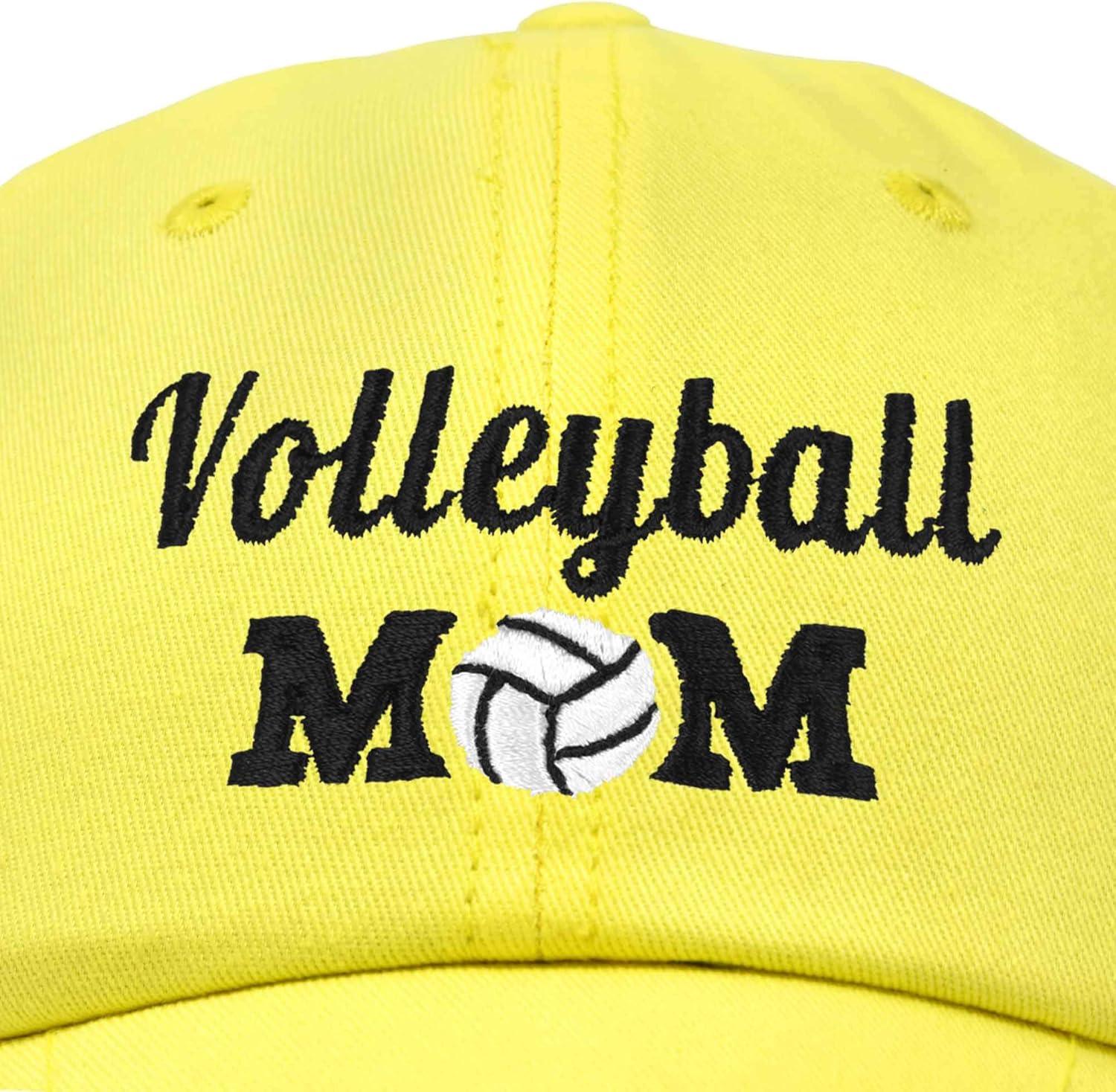 imageDALIX Volleyball Mom Premium Cotton Cap Womens Hats for MomMinion Yellow