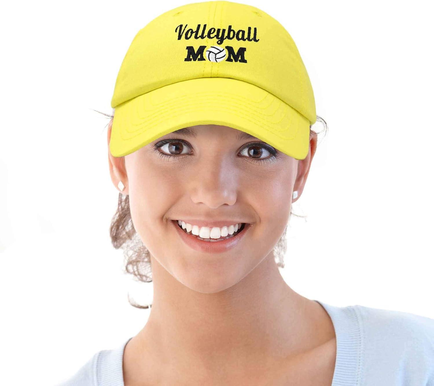 imageDALIX Volleyball Mom Premium Cotton Cap Womens Hats for MomMinion Yellow