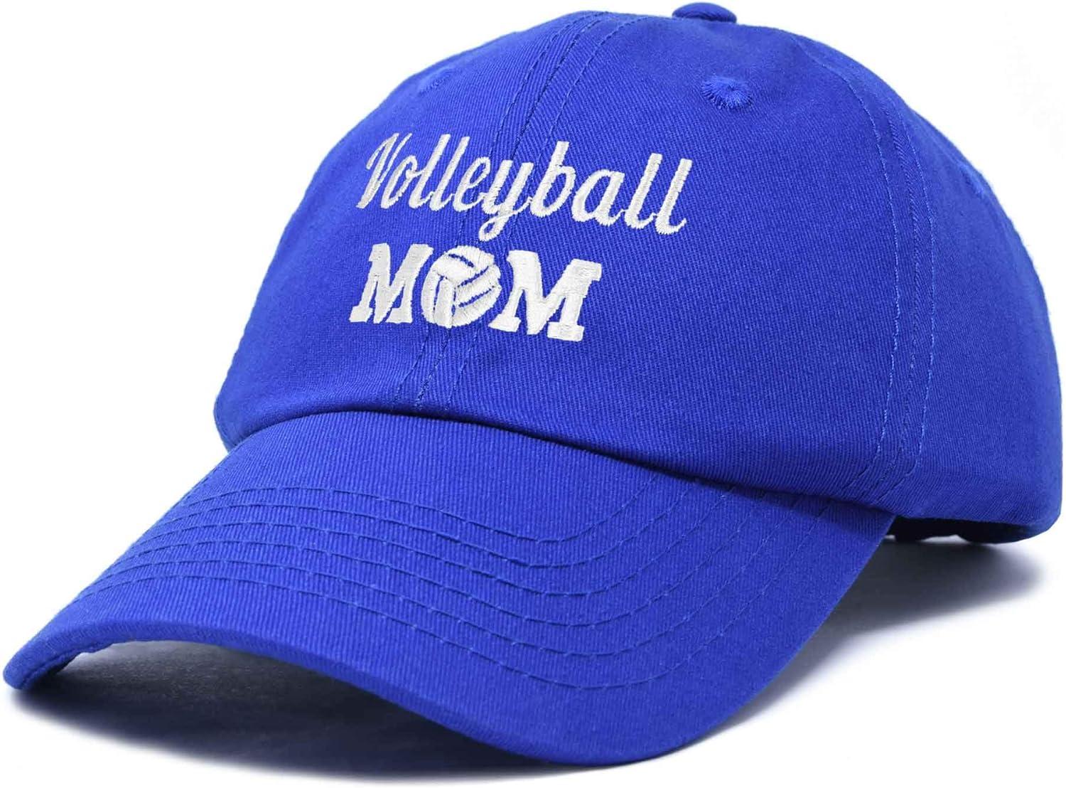 imageDALIX Volleyball Mom Premium Cotton Cap Womens Hats for MomRoyal Blue