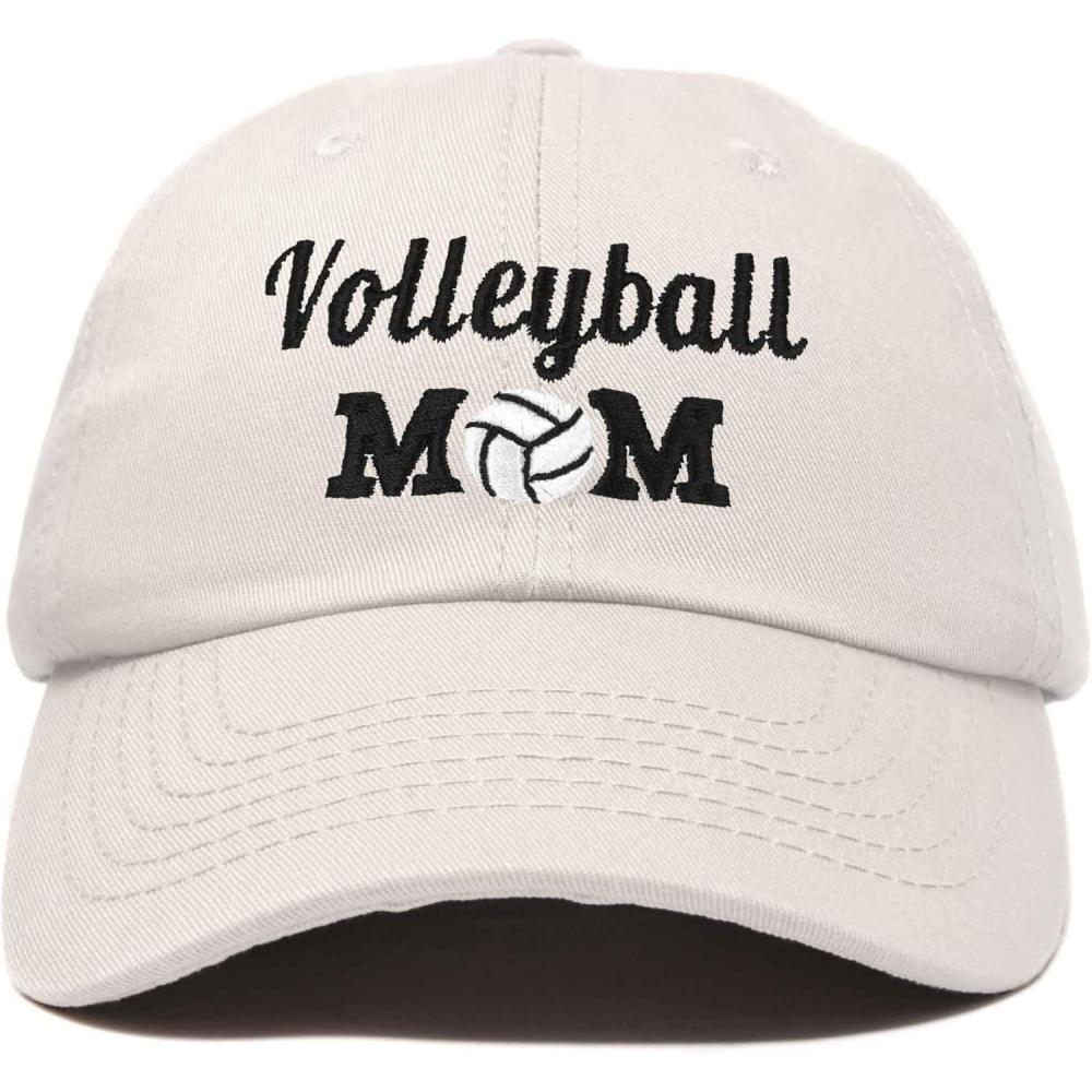 imageDALIX Volleyball Mom Premium Cotton Cap Womens Hats for MomBeige