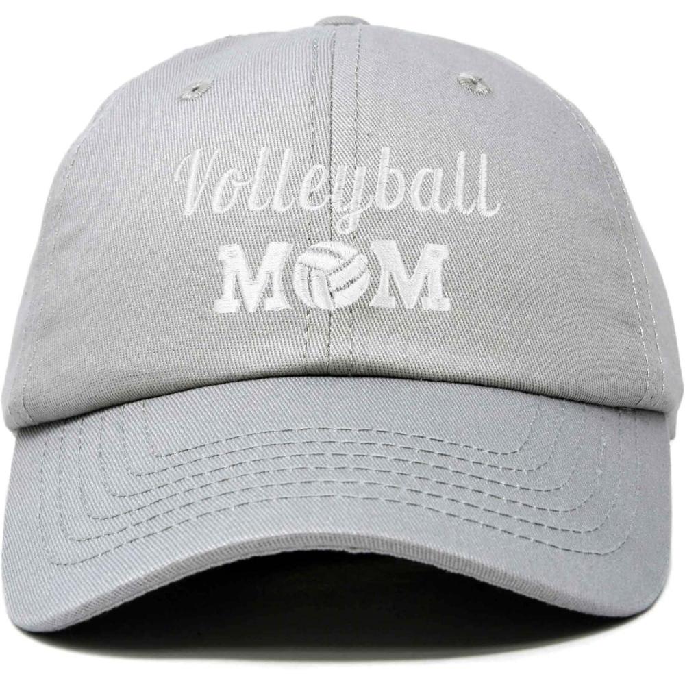 imageDALIX Volleyball Mom Premium Cotton Cap Womens Hats for MomGray