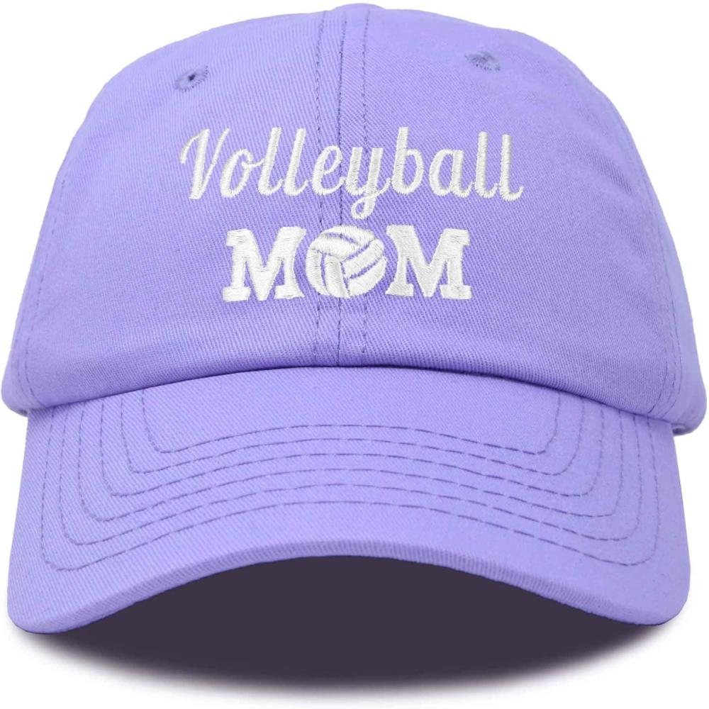 imageDALIX Volleyball Mom Premium Cotton Cap Womens Hats for MomLavender