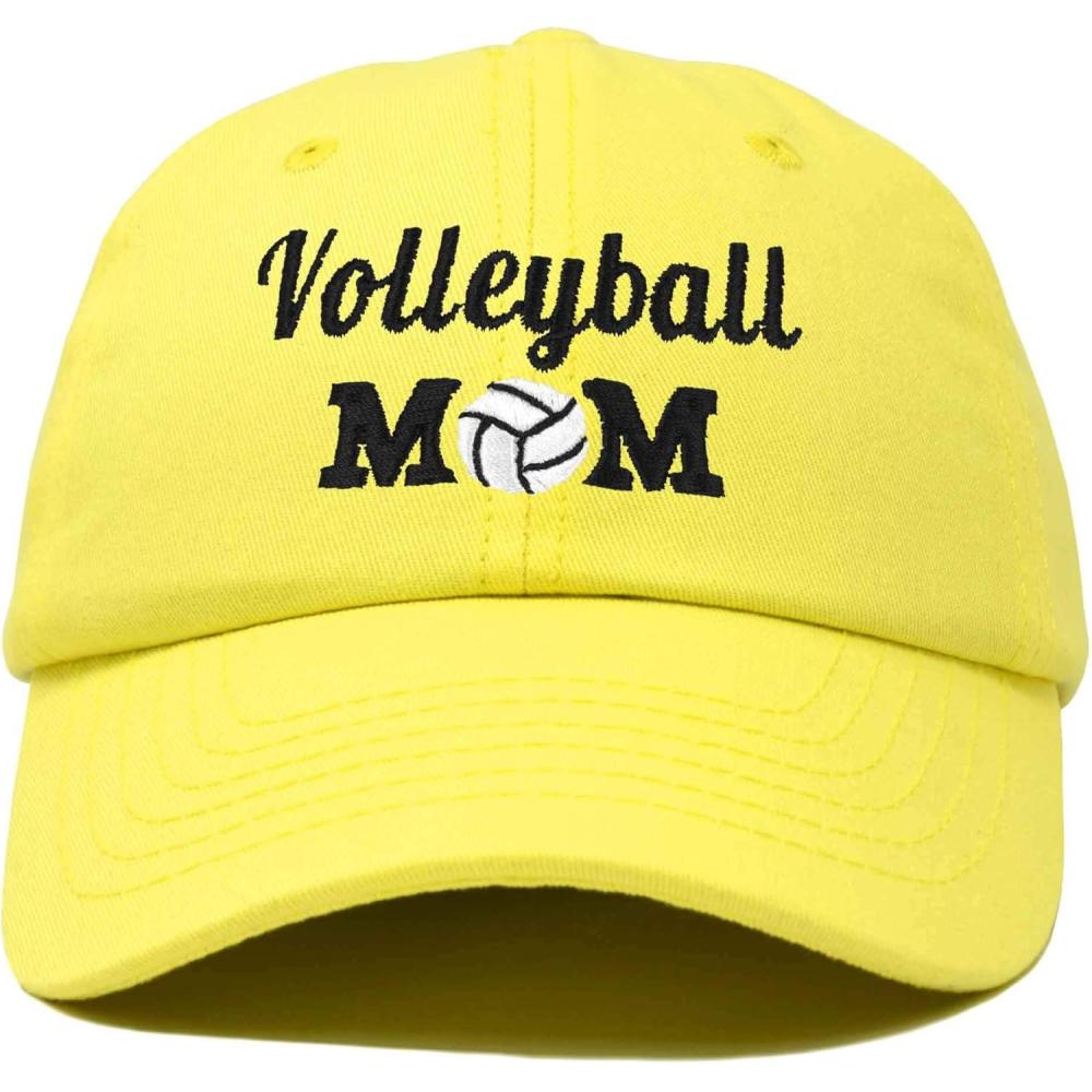 imageDALIX Volleyball Mom Premium Cotton Cap Womens Hats for MomMinion Yellow