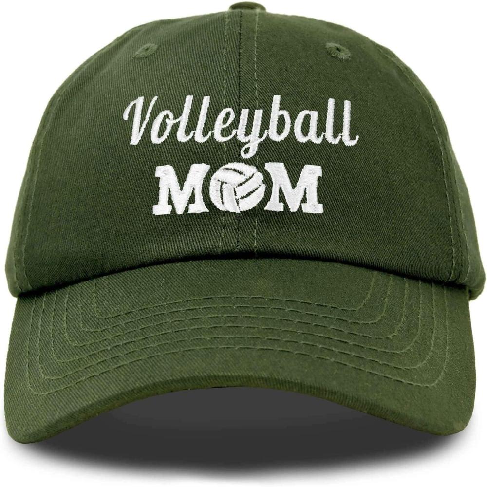 imageDALIX Volleyball Mom Premium Cotton Cap Womens Hats for MomOlive