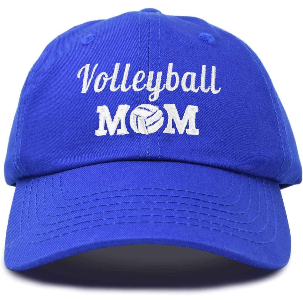 imageDALIX Volleyball Mom Premium Cotton Cap Womens Hats for MomRoyal Blue