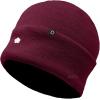 imageDALIX Lil Flower Embroidered Beanie Warm Winter Knit Hat WomenMaroon
