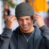 imageDALIX Pigeon Embroidered Beanie Warm Winter Cap Knit Hat MensAsphalt Gray