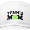 imageDALIX Premium Cap Tennis Mom Hat for Women Hats and CapsWhite