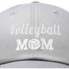 imageDALIX Volleyball Mom Premium Cotton Cap Womens Hats for MomGray