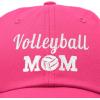 imageDALIX Volleyball Mom Premium Cotton Cap Womens Hats for MomHot Pink