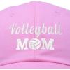 imageDALIX Volleyball Mom Premium Cotton Cap Womens Hats for MomLight Pink