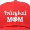 imageDALIX Volleyball Mom Premium Cotton Cap Womens Hats for MomRed