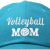 imageDALIX Volleyball Mom Premium Cotton Cap Womens Hats for MomTeal