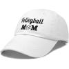 imageDALIX Volleyball Mom Premium Cotton Cap Womens Hats for MomWhite