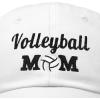 imageDALIX Volleyball Mom Premium Cotton Cap Womens Hats for MomWhite