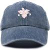 imageDALIX Orchid Hat Womens Floral Baseball Cap WashedNavy Blue