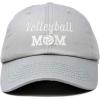 imageDALIX Volleyball Mom Premium Cotton Cap Womens Hats for MomGray