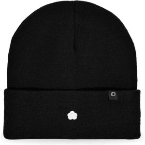 imageDALIX Lil Flower Embroidered Beanie Warm Winter Knit Hat WomenBlack
