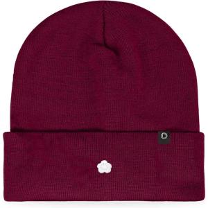 imageDALIX Lil Flower Embroidered Beanie Warm Winter Knit Hat WomenMaroon